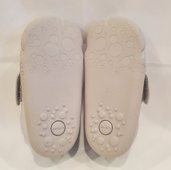 Silver leather first walking shoes - Picture 8 of 8